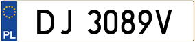 Trailer License Plate